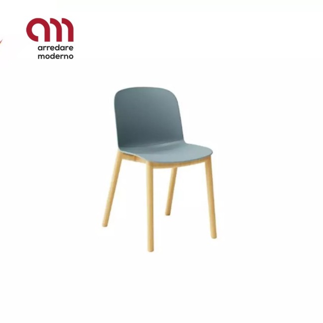 Sedia Infiniti Design modello Relief wooden legs - Arredare moderno