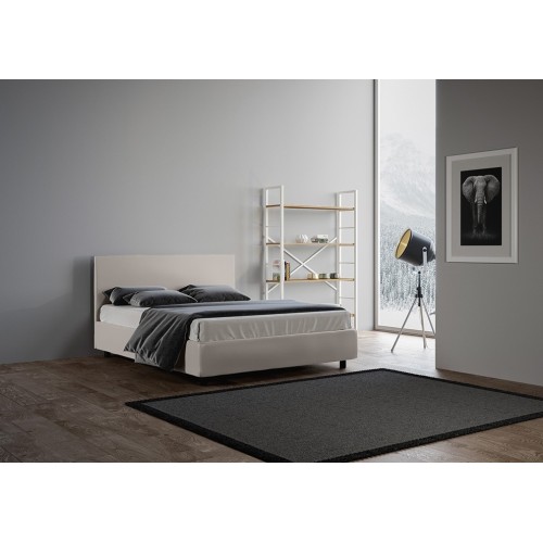 Letto matrimoniale Ityhome Adele con contenitore - Arredare Moderno