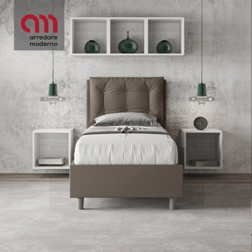 Letto singolo Ityhome Annalisa contenitore - Arredare Moderno