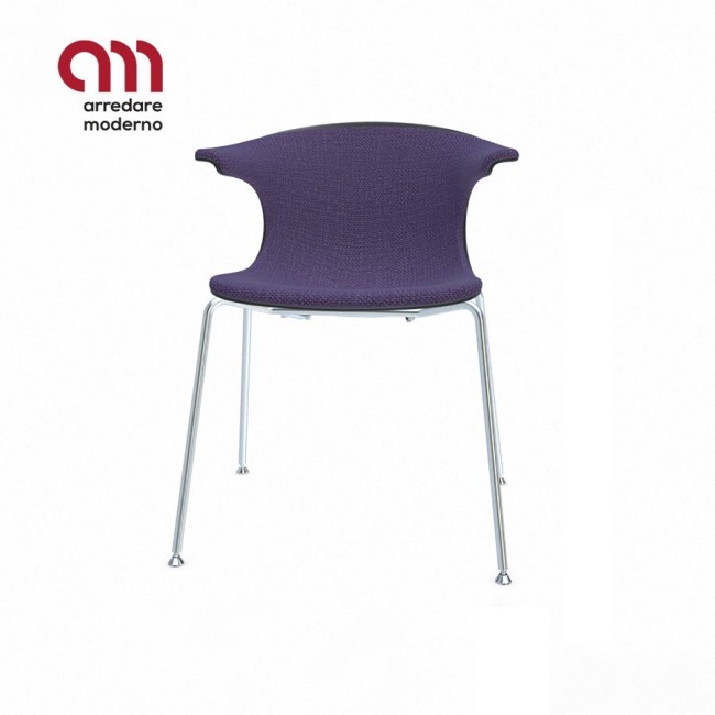 Sedia Infiniti Design Loop Mono tappezzata - Arredare moderno