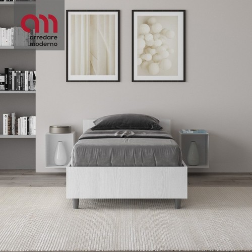 Letto singolo Ityhome Nuamo testiera bassa - Arredare Moderno