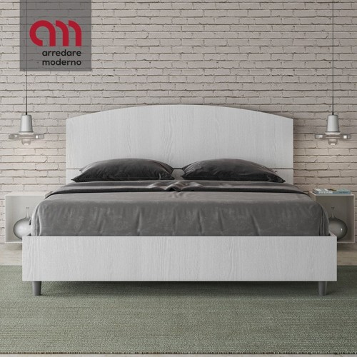 Letto matrimoniale Ityhome Dora in legno - Arredare Moderno