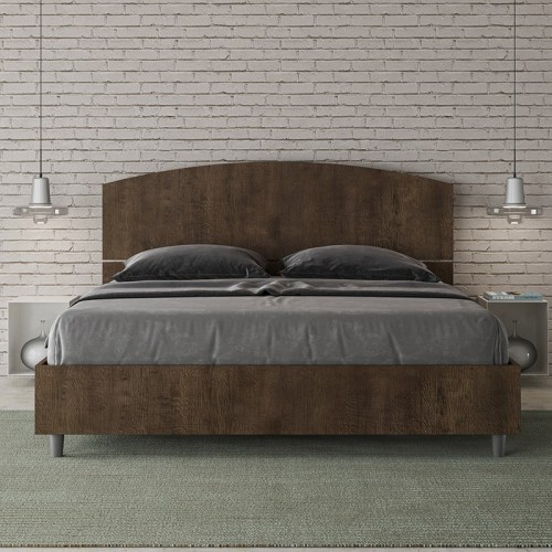 Letto matrimoniale Ityhome Dora in legno - Arredare Moderno