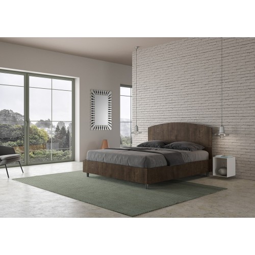 Letto matrimoniale Ityhome Dora in legno - Arredare Moderno