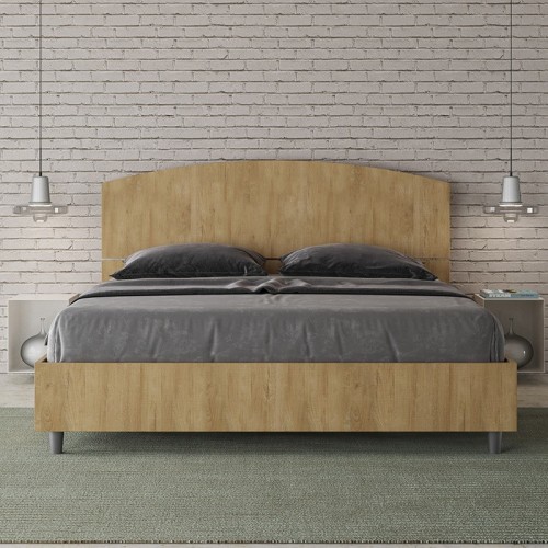 Letto matrimoniale Ityhome Dora in legno - Arredare Moderno