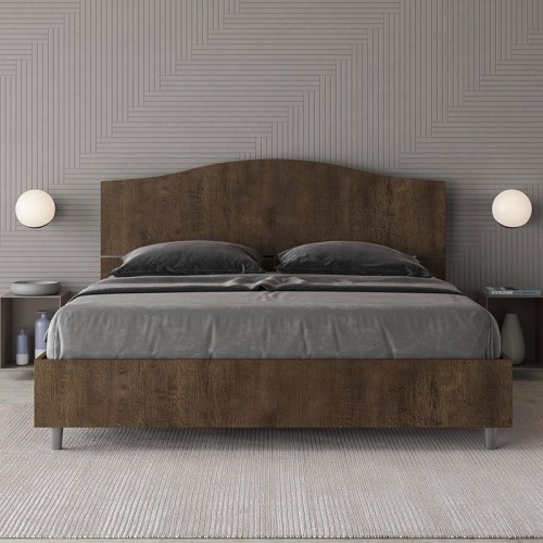 Letto matrimoniale Ityhome Dores in legno - Arredare Moderno