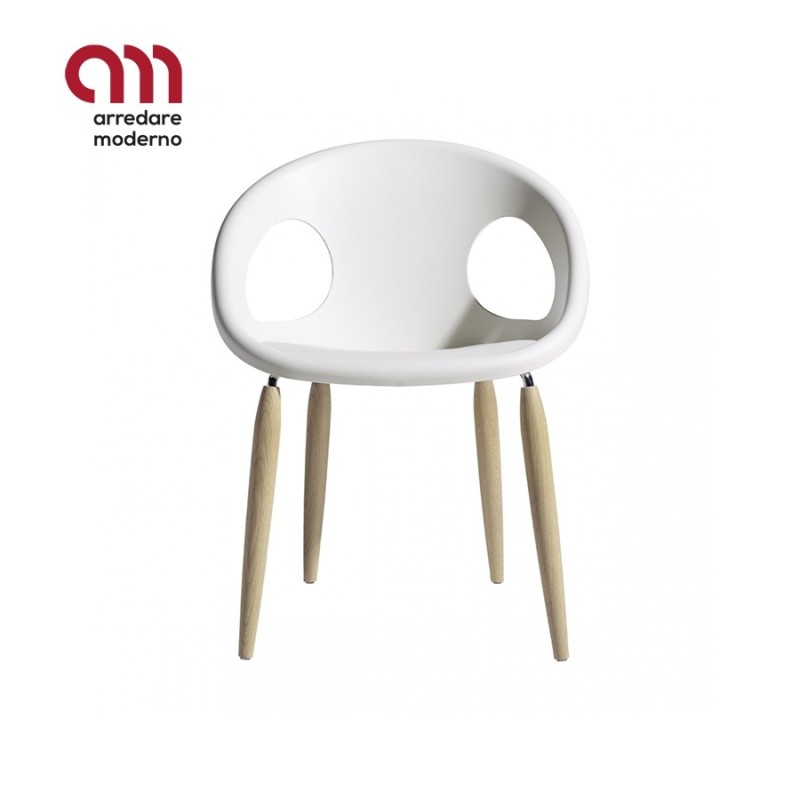 Sedia Scab Design Natural Drop - Arredare Moderno