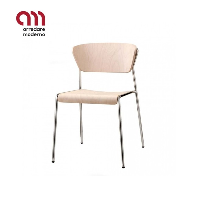 Sedia Scab Design Lisa Wood - Arredare Moderno