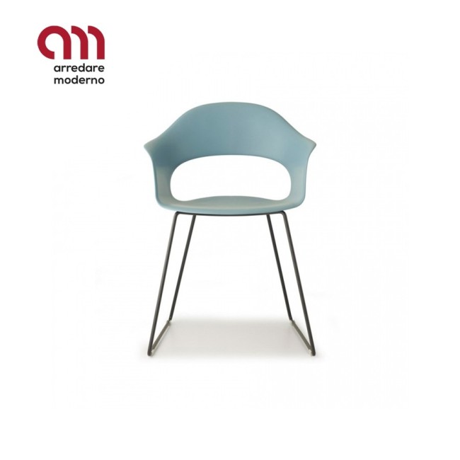 Sedia Scab Design Lady B a slitta - Arredare Moderno