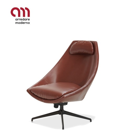 Poltrona lounge Cut Potocco girevole - Arredare Moderno