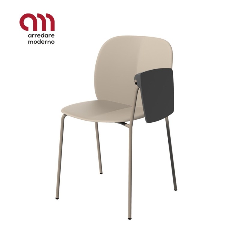 Sedia Scab Design Mentha con tavoletta scrittoio- Arredare Moderno