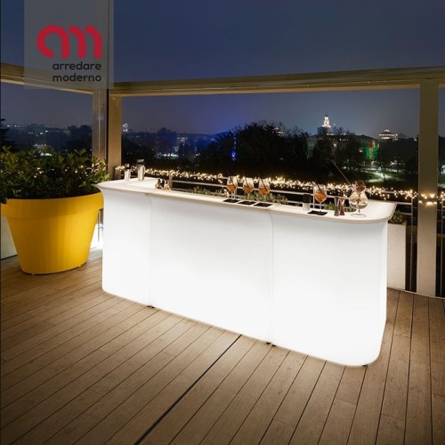 Bancone bar Slide modello Break Line luminoso - Arredare Moderno