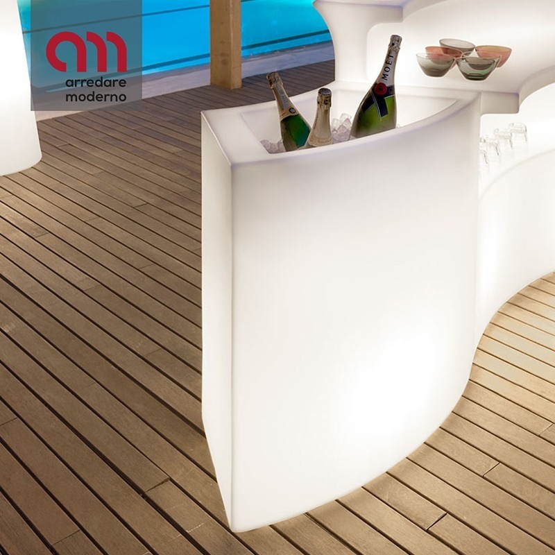 Bancone bar Slide Ice Bar luminoso - Arredare Moderno