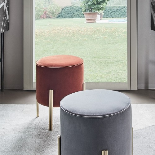 Pouf velluto Bontempi Casa Puffoso - Arredare Moderno