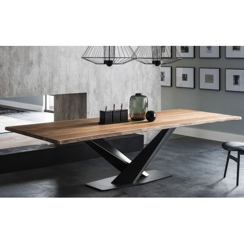 Tavolo fisso Cattelan Italia Stratos Wood - Arredare Moderno