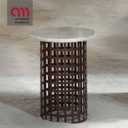 Tavolino Mara Low Table Slide Rotondo Masai Collection