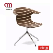 Sedia Loop 3D Vinterio 4 Star Aluminum Base Infiniti Design