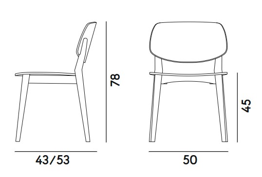 Sedia Doll Billiani dimensioni