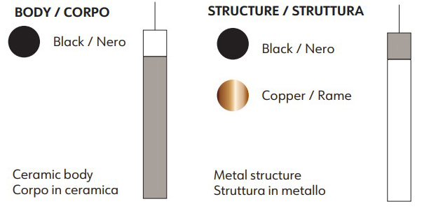 lámpara-de-suspension-minimal-KDLN Kundalini-acabados