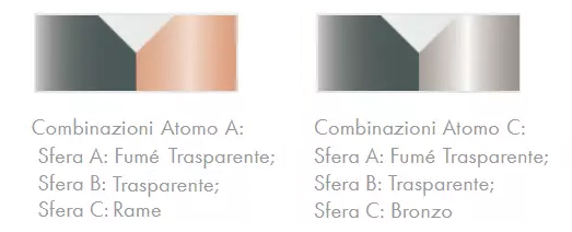 atomo lampada tonin casa finiture combinazioni